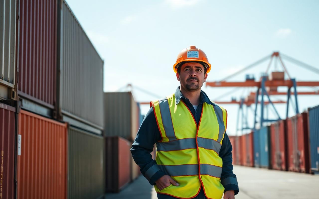 Maritime inspector at port